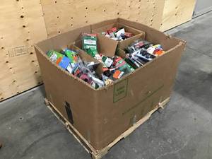 lot 6 image: Entire Gaylord of Plumbing  Toilet Supplies - FLUIDMASTER, KORKY, EVERBILT - Wax Rings, Fill Valves, Flappers, MORE