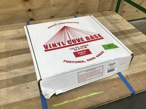 lot 8 image: Vinyl Cove Base 120 Ft Coil COLOR Pewter
