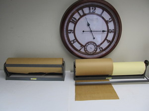 lot 115 image: 2 Industrial Packing Paper Dispenser Rollers wPaper
