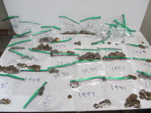 lot 164 image: Large Estate Lot of Wheat Pennies
