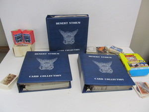 lot 167 image: Large Lot of Desert Storm Gulf War Trading Cards