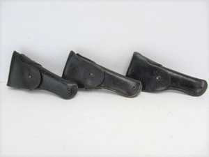lot 169 image: 3 Original US Military Vietnam War Leather Pistol Holsters