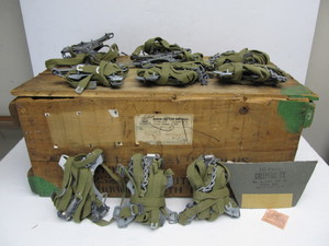 lot 179 image: NOS Unused WW2 Military Ice Creepers Combat Boot Crampons wOriginal Crate