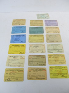 lot 193 image: Collection of 19 Original Antique Railroad Passes
