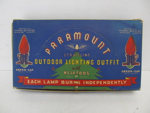 lot 144 image: Nice Set of Vintage 1930s Era MAZDA Paramount Christmas Lights