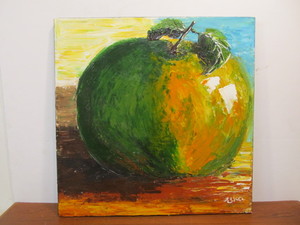lot 220 image: Signed Contemporary Oil On Canvas Close-Up Still Life Painting by Elizabeth Kawala 