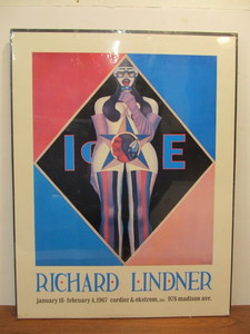 lot 221 image: Vintage Italian RICHARD LIDNER Art Exhibition Poster
