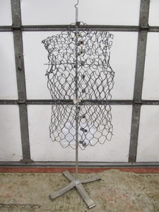 lot 229 image: Vintage 1950s Mesh Link MY DOUBLE Dress Form w Stand