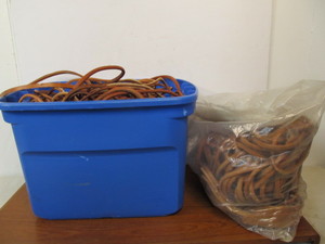 lot 66 image: LARGE Lot of Thick Heavy Duty Genuine Leather Strips