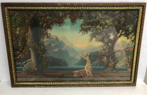 lot 67 image: Old Vintage Framed Art Nouveau Print - Dawn by R. Atkinson Fox