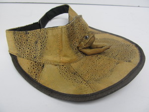 lot 93 image: Genuine Toad Skin Sun Visor Hat