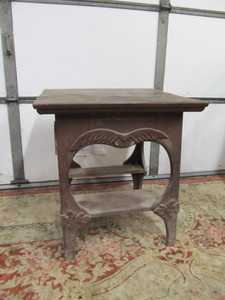 lot 249 image: Antique Oak Side Table (AS IS)
