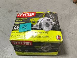 lot 46 image: RYOBI 4 in. Tile Saw USED in good condition