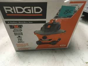 lot 85 image: Ridgid 6 Gal. 3.5-Peak HP NXT WetDry Vac USED in working condition