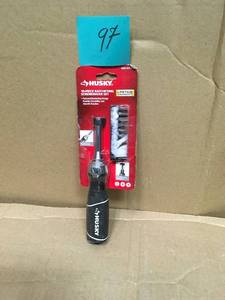 lot 97 image: Husky Ratcheting Screwdriver Set (10-Piece) in good condition
