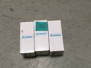lot 106 image: Lot of 3 Method 9 in. Towel Bar in Chrome not used