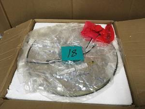 lot 18 image: Trans Globe Lighting - 71064 ROB - 2LT FLUSH-SQ FRAME WATER GLS-R in good condition