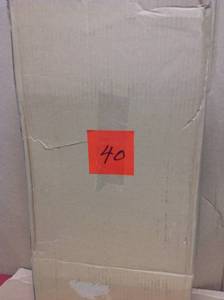lot 40 image: 20 in. Double Glass Shelf with Towel Bar in Polished Chrome  in good condition