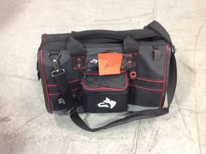 lot 65 image: Husky 18 in. Large Mouth Tool Bag with Tool Wall  in good condition
