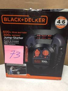 lot 73 image: BLACKDECKER 300 Amp Portable Jump Starter  in good condition