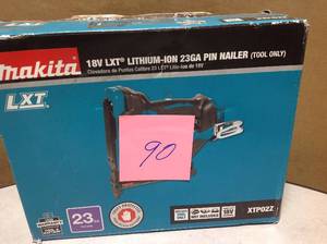 lot 90 image: 18-Volt LXT Lithium-Ion 23-Gauge Cordless Pin Nailer (Tool-Only)  in good condition