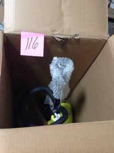 lot 116 image: 12 in. 10 Amp Corded Electric Snow Blower Shovel not used