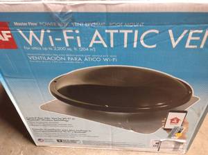 lot 117 image: Master Flow 1250 CFM Weathered Wood Wi-Fi Power Roof Mount Attic Fan  in good condition