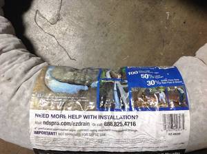 lot 118 image: NDS 4 in. x 10 ft. Prefabricated French Drain with Pipe not used