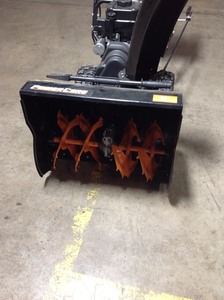 lot 414 image: Power Care  24 in. Two-Stage Gas Snow Blower with Electric Start and Headlight in good working conditions