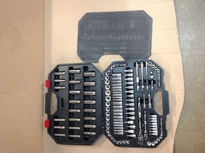 lot 408 image: Husky  144-Position 14 in. and 38 in. Drive Mechanics Tool Set (125-Piece)