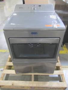 lot 31 image: Maytag 7.4 cu. ft. 240-Volt Metallic Slate Electric Vented Dryer with Intellidry Sensor MEDB765FC