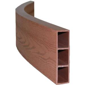 lot 33 image: Frame It All Two Inch Series 48 in. x 5.5 in. x 2 in. Classic Sienna Curved Composite Boards 300001006