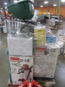 lot 42 image: WHOLESALE MIXED PALLET OF RETURNS - HOME DECOR AND SHOP EQUIPMENT
