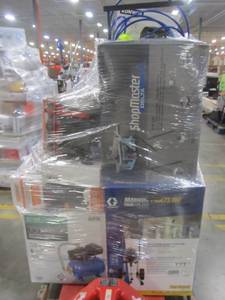 lot 44 image: WHOLESALE MIXED PALLET OF RETURNS - POWER TOOLS AND SHOP EQUIPMENT