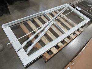 lot 234 image: Andersen 36 in. x 80 in. 2500 Series White Universal Self-Storing Aluminum Storm Door, no screen HD2SSN36WH