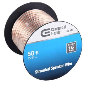 lot 136 image: Commercial Electric 50 ft. 16-Gauge Stranded Speaker Wire Y280730 - 24 Rolls