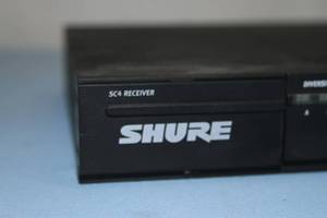 lot 47 image: Shure SC Professional Wireless Microphone Receiver and SM58 Handheld Hand Held Microphone  Transmitter
