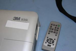 lot 55 image: 3M X55i Digital 2000-Lumen Portable XGA Computer Gaming & Home Theater Projector