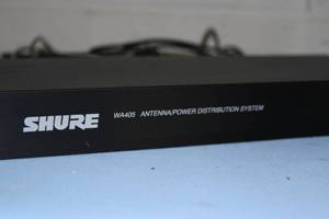 lot 65 image: Shure WA405 Professional Audio Wireless Microphone Antenna & Power Distribution System