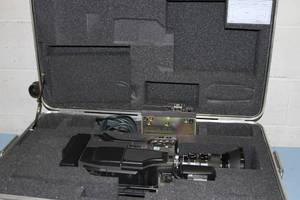 lot 89 image: JVC Professional Video Camera with Lens & Hard-Sided Foam-Lined Case w Casters