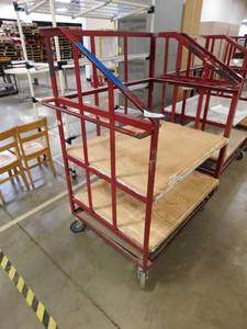 lot 226 image: 1 - Rolling Storage Cart - 39(w) x 54(h) x 28.5(d)