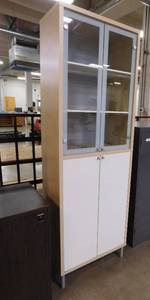 lot 263 image: Storage Cabinet - 27.25(w) x 84(h) x 16(d)