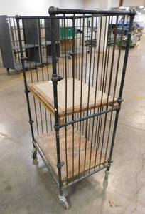 lot 323 image: Rolling Utility Cart - 26.5 x 56 x 20.5