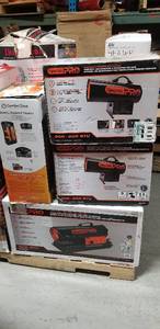 lot 1 image: PALLET WITH ASSORTED SPACE HEATERS - CUSTOMER RETURNS RETAIL VALUE OVER $1200