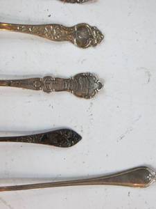 8 Sterling Silver Spoons & 1 830 Stamped Spoon