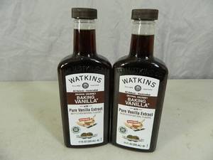 lot 67 image: 2 New Bottles of Watkins Vanilla