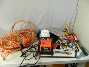 lot 73 image: Battery Charger, Tools, Shop Supplies
