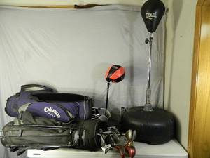 lot 78 image: Golf Clubs, Boxing Trainers