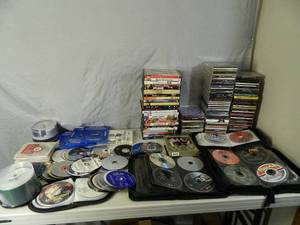 lot 96 image: DVDs, CDs, Computer Games