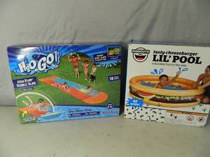lot 134 image: New Pool and New Double Slip and Slide